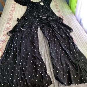 Sexy maxi Bar lll polka dot dress